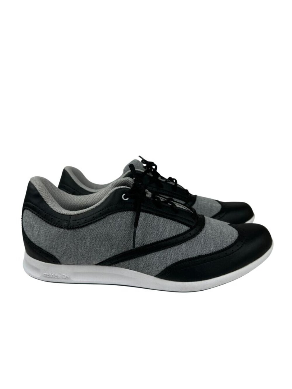 Adidas Adicross Spikeless Golf Shoes Womens Size 9.5 Black & Gray Sneakers NEW